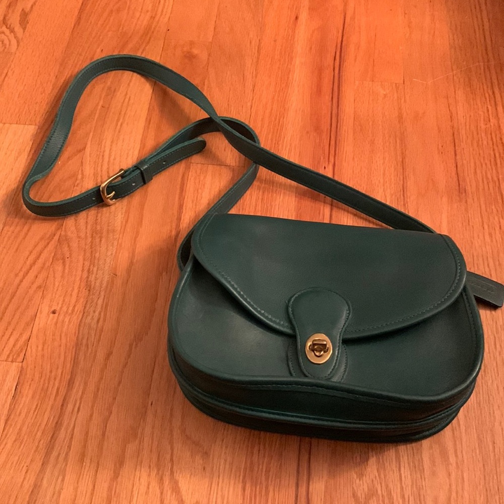 Coach green bag
